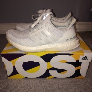 Triple white ultraboosts